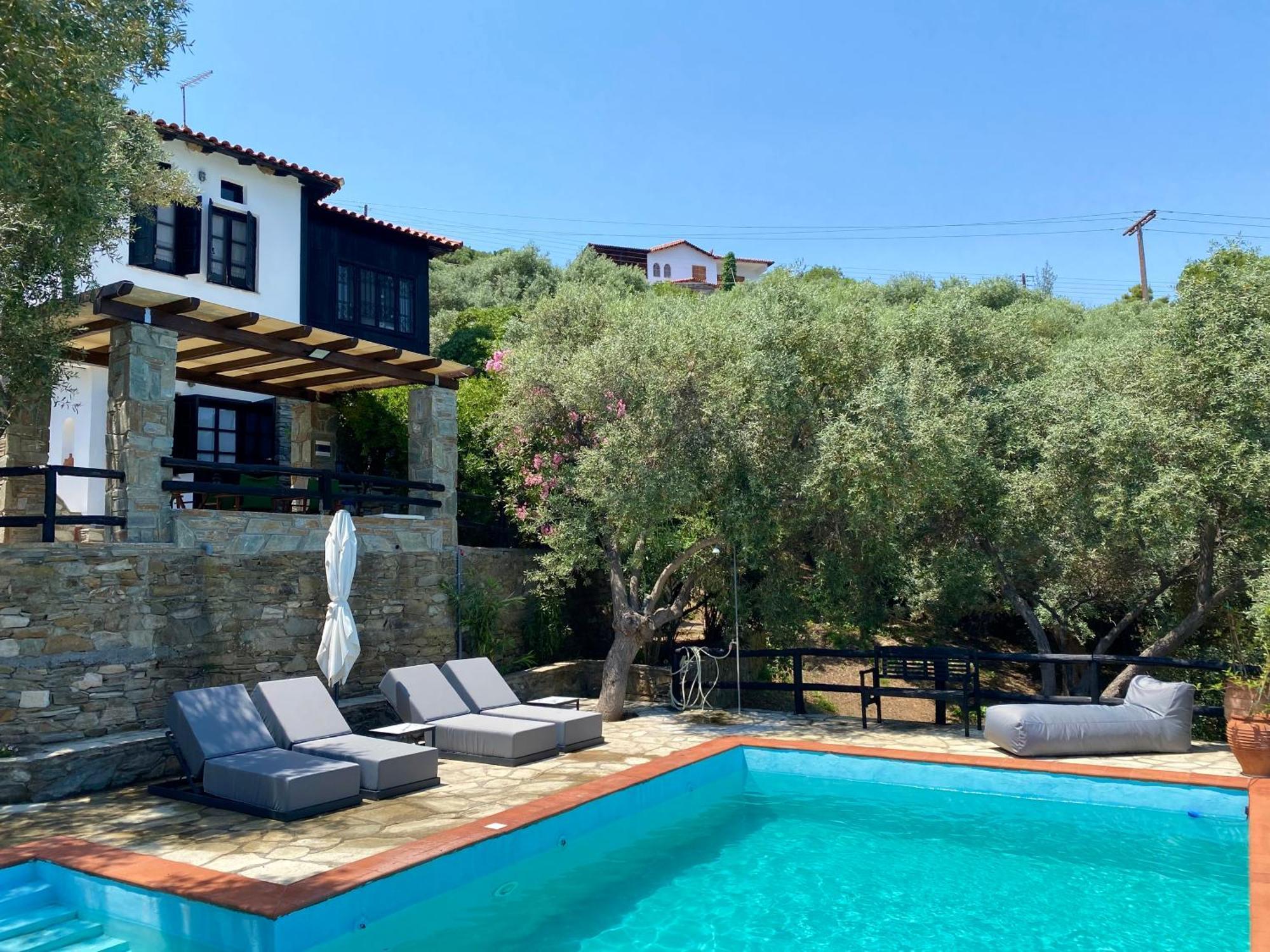 Villa Valia: Traditional Luxurious Residence 皮加迪卡 外观 照片